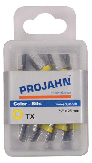 COLOR Bit für Innen-Torx-Schrauben TX 1/4"