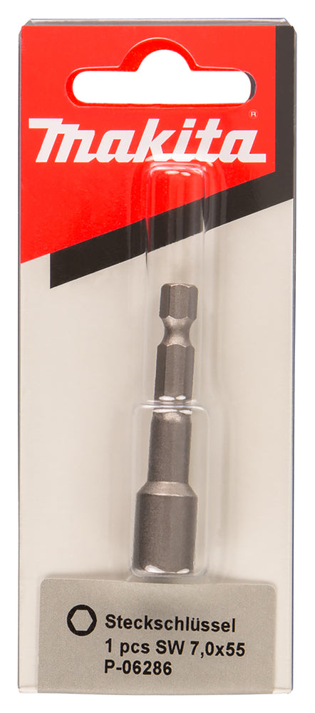 Steckschlüssel 6kt 1/4 55mm