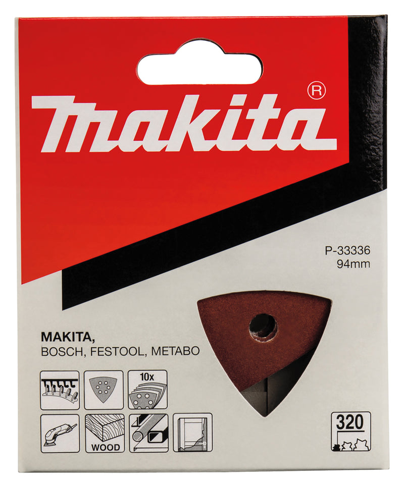 Schleifpapier 3eck 94mm - 10stk