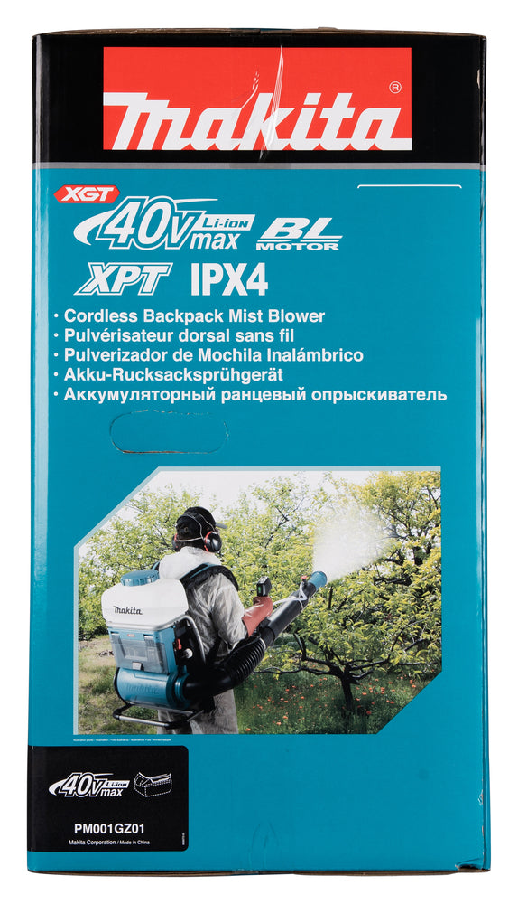 Akku-Sprühgerät XGT® – 40Vmax • 15 l • 64 m/s • 14,3 m3/min