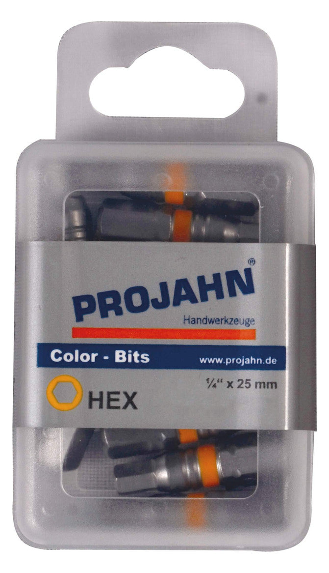 COLOR Bit für Innen-6kant Schrauben Inbus 1/4"