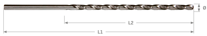 Extra lange Spiralbohrer HSS-G ECO