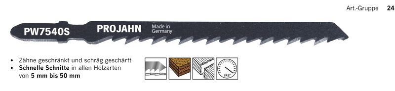 Stichsägeblätter für Holz und Kunststoff