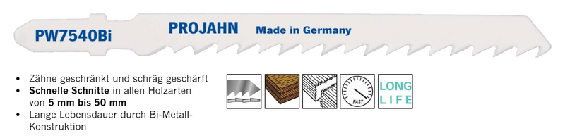 Stichsägeblätter für Holz und Kunststoff