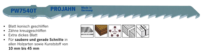 Stichsägeblätter für Holz und Kunststoff