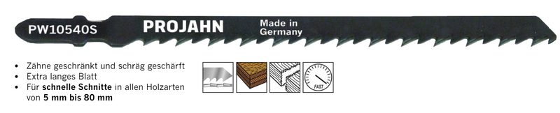Stichsägeblätter für Holz und Kunststoff