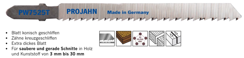Stichsägeblätter für Holz und Kunststoff