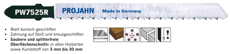 Stichsägeblätter für Holz und Kunststoff
