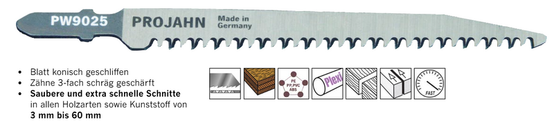 Stichsägeblätter für Holz und Kunststoff