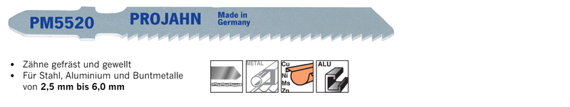 Stichsägeblätter für Metall