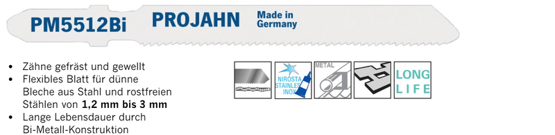 Stichsägeblätter für Metall