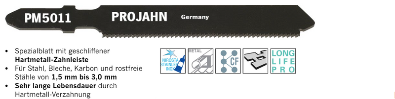 Stichsägeblätter für Metall