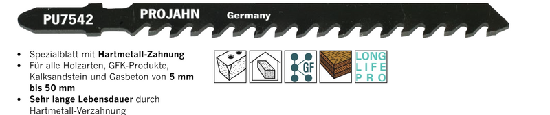 Stichsägeblätter für diverse Materialien