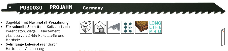 Säbelsägeblätter für diverse Materialien