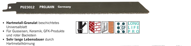 Säbelsägeblätter für diverse Materialien